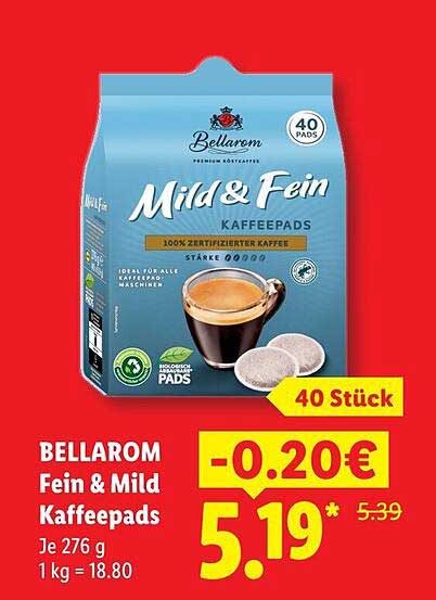 BELLAROM Fein & Mild Kaffeepads