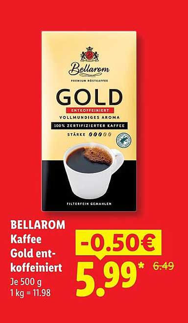BELLAROM Kaffee Gold entkoffeniert