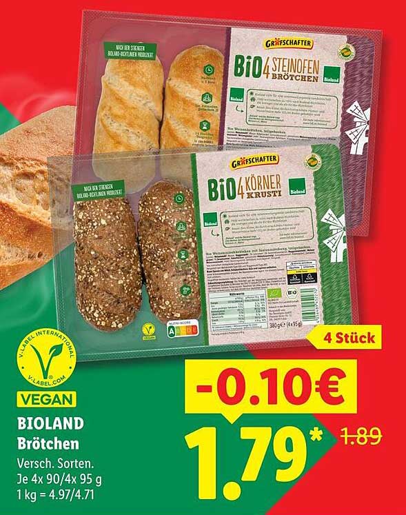 BIO 4 STEINOFEN BRÖTCHEN