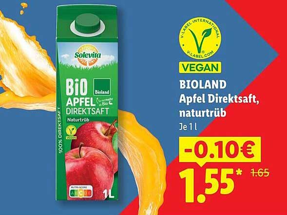 BIOLAND Apfel Direktsaft, naturtrüb