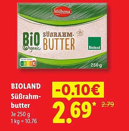 BIOLAND Süßrahmbutter
