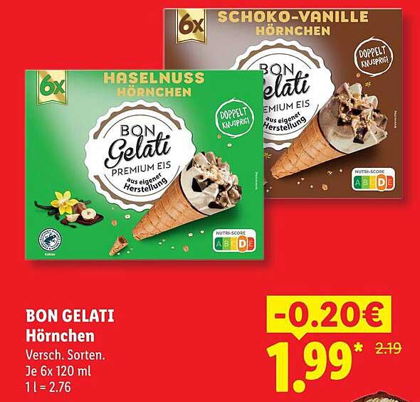 BON GELATI Hörnchen
