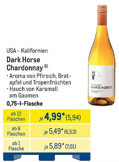 Dark Horse Chardonnay