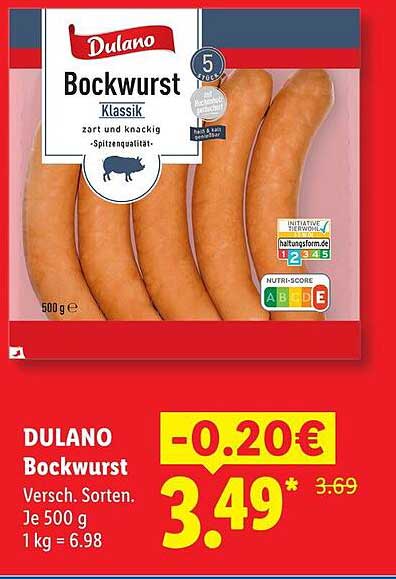 DULANO Bockwurst Klassik