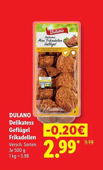 DULANO Delikatess Geflügel Frikadellen
