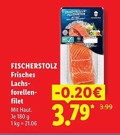 FISCHERSTOLZ Frisches Lachsforellenfilet