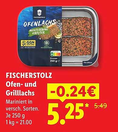 FISCHERSTOLZ Ofen- und Grilllachs Marinier in versch. Sorten. Je 250 g