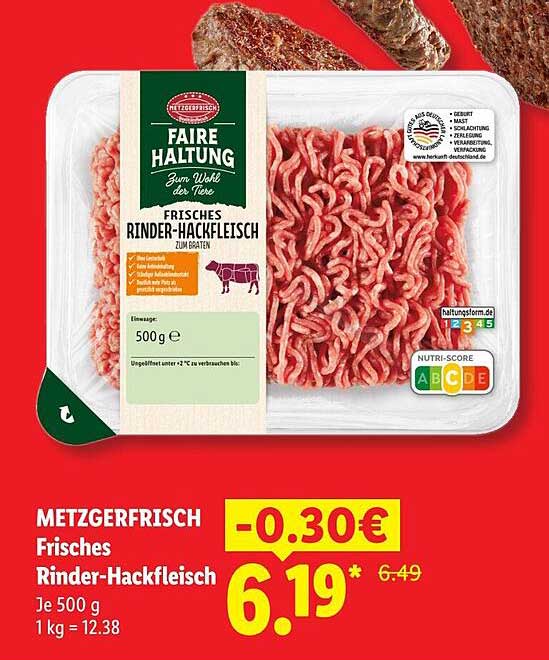 Frisches Rinder-Hackfleisch