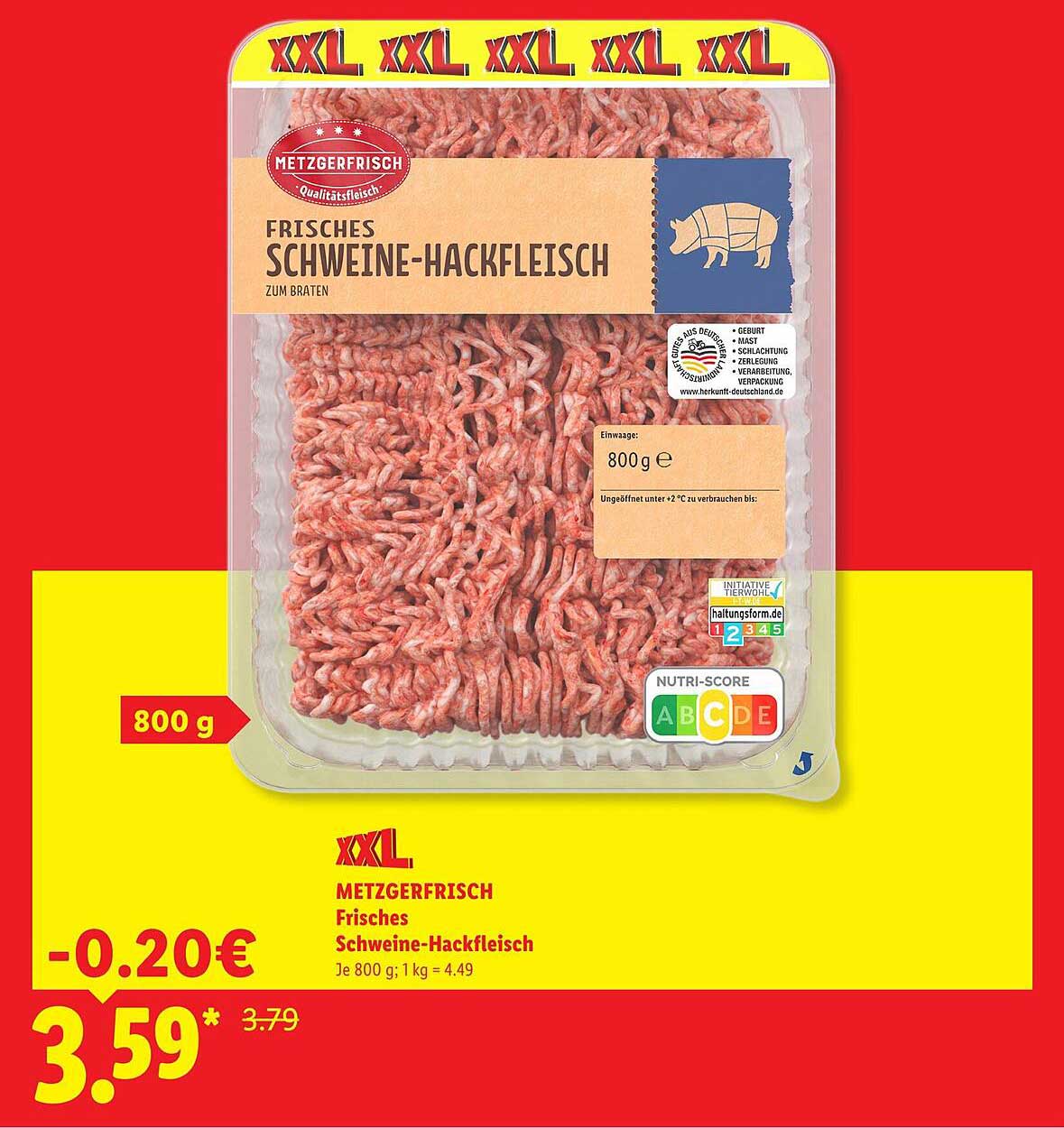 Frisches Schweine-Hackfleisch