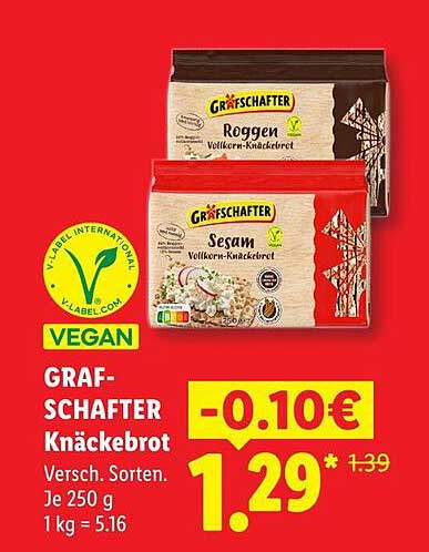 GRAF-SCHAFTER Knäckebrot Versch. Sorten