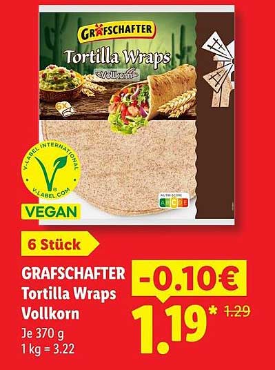 GRAFSCHAFTTER Tortilla Wraps Vollkorn