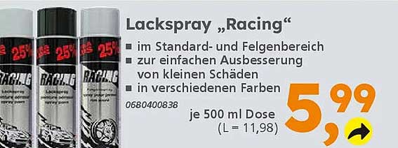 Lackspray „Racing“