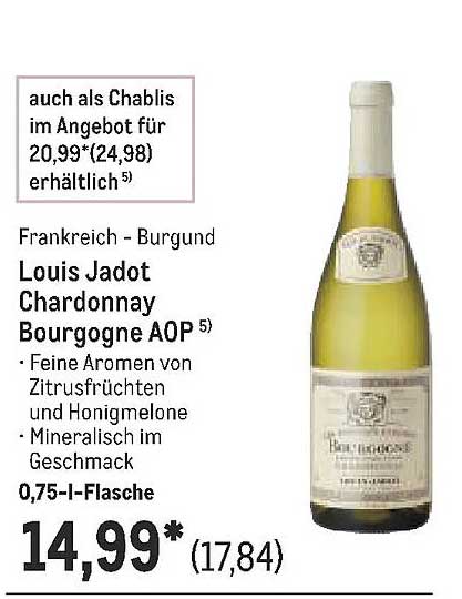 Louis Jadot Chardonnay Bourgogne AOP