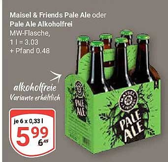 Maisel & Friends Pale Ale oder Pale Ale Alkoholfrei