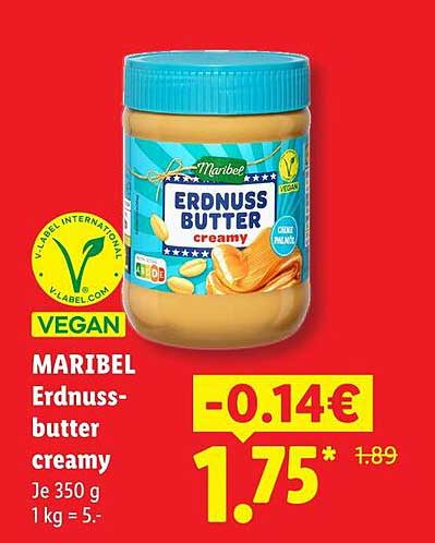 MARIBEL Erdnussbutter creamy
