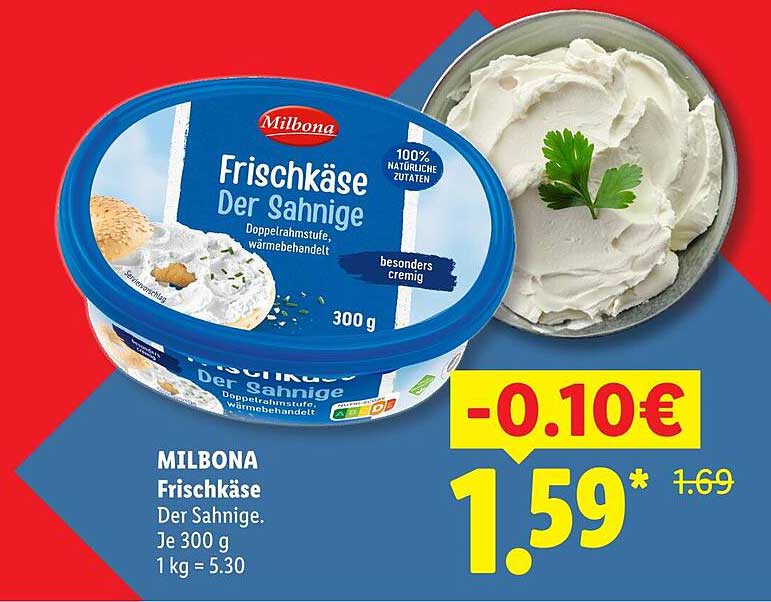 MILBONA Frischkäse Der Sahnige