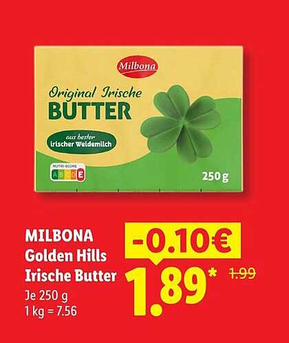 MILBONA Golden Hills Irische Butter