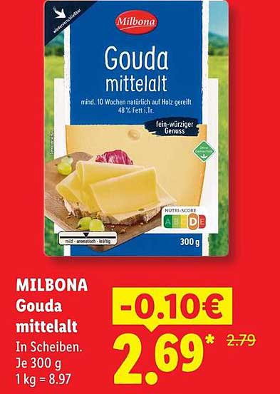 MILBONA Gouda mittelalt
