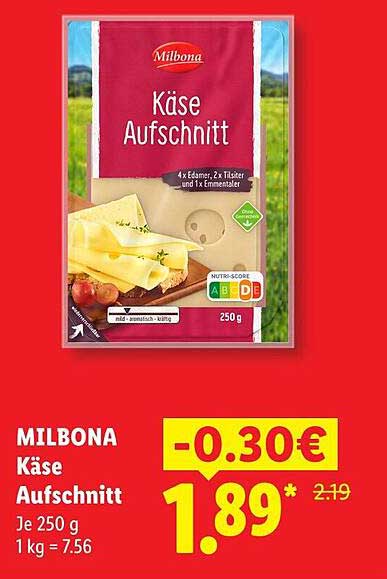 MILBONA Käse Aufschnitt