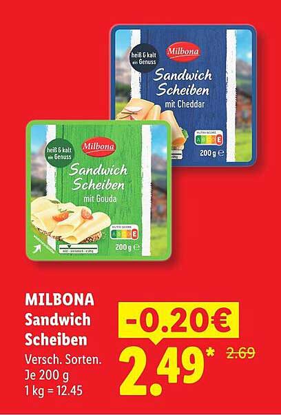 MILBONA Sandwich Scheiben