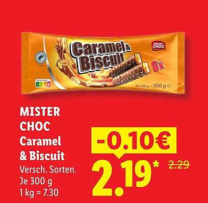 MISTER CHOC Caramel & Biscuit