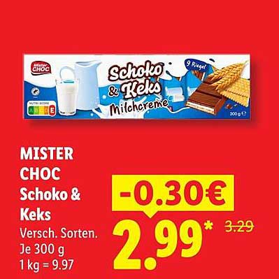 MISTER CHOC Schoko & Keks