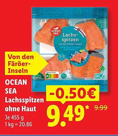 OCEAN SEA Lachs-spitzen ohne Haut