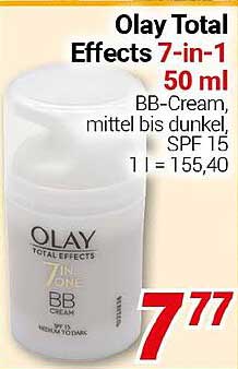 Olay Total Effects 7-in-1 50 ml BB-Cream, mittel bis dunkel, SPF 15