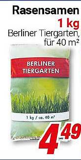 Rasensamen 1 kg Berliner Tiergarten, für 40 m²