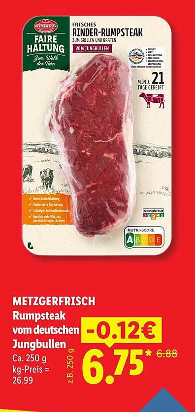 Rumpsteak vom deutschen Jungbullen
