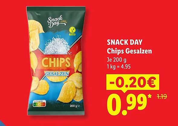 SNACK DAY Chips Gesalzen
