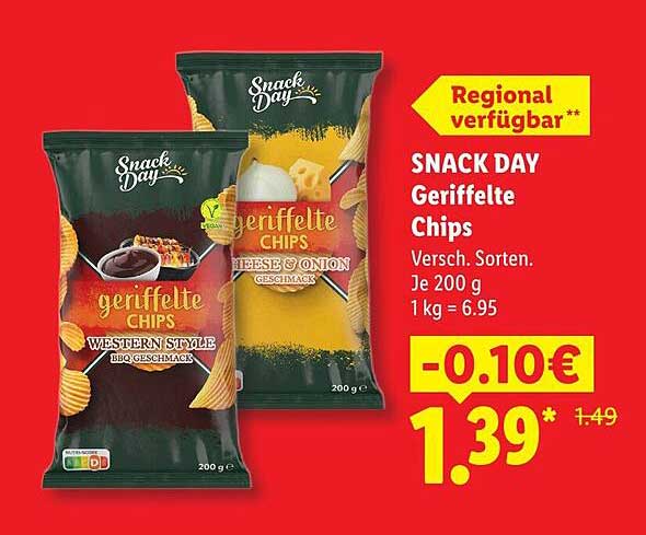 SNACK DAY Geriffelte Chips