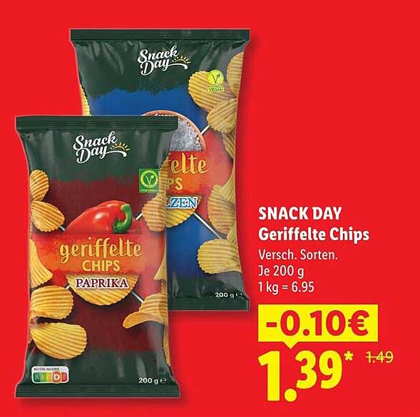 SNACK DAY Geriffelte Chips