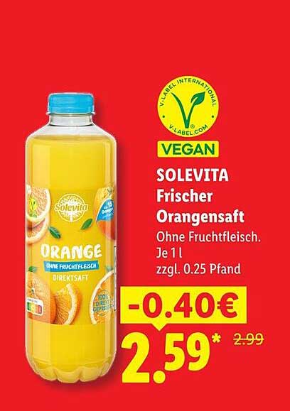 SOLEDITA Frischer Orangensaft