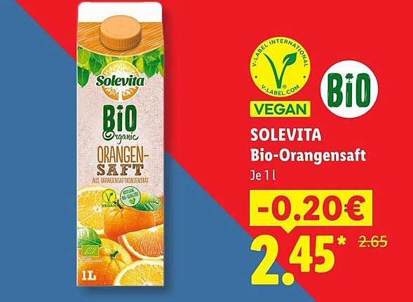 SOLEVITA Bio-Orangensaft