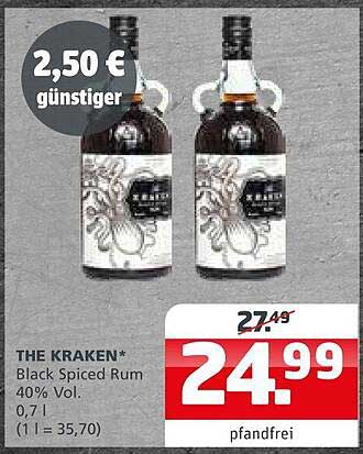THE KRAKEN* Black Spiced Rum 40% Vol. 0,7 l