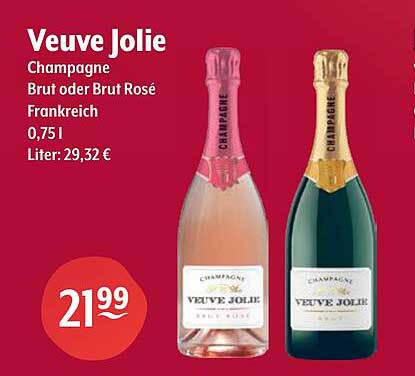 Veuve Jolie Champagne Brut oder Brut Rosé Frankreich 0,75 l
