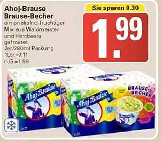 Ahoj-Brause Brause-Becher - 2er/280ml Packung