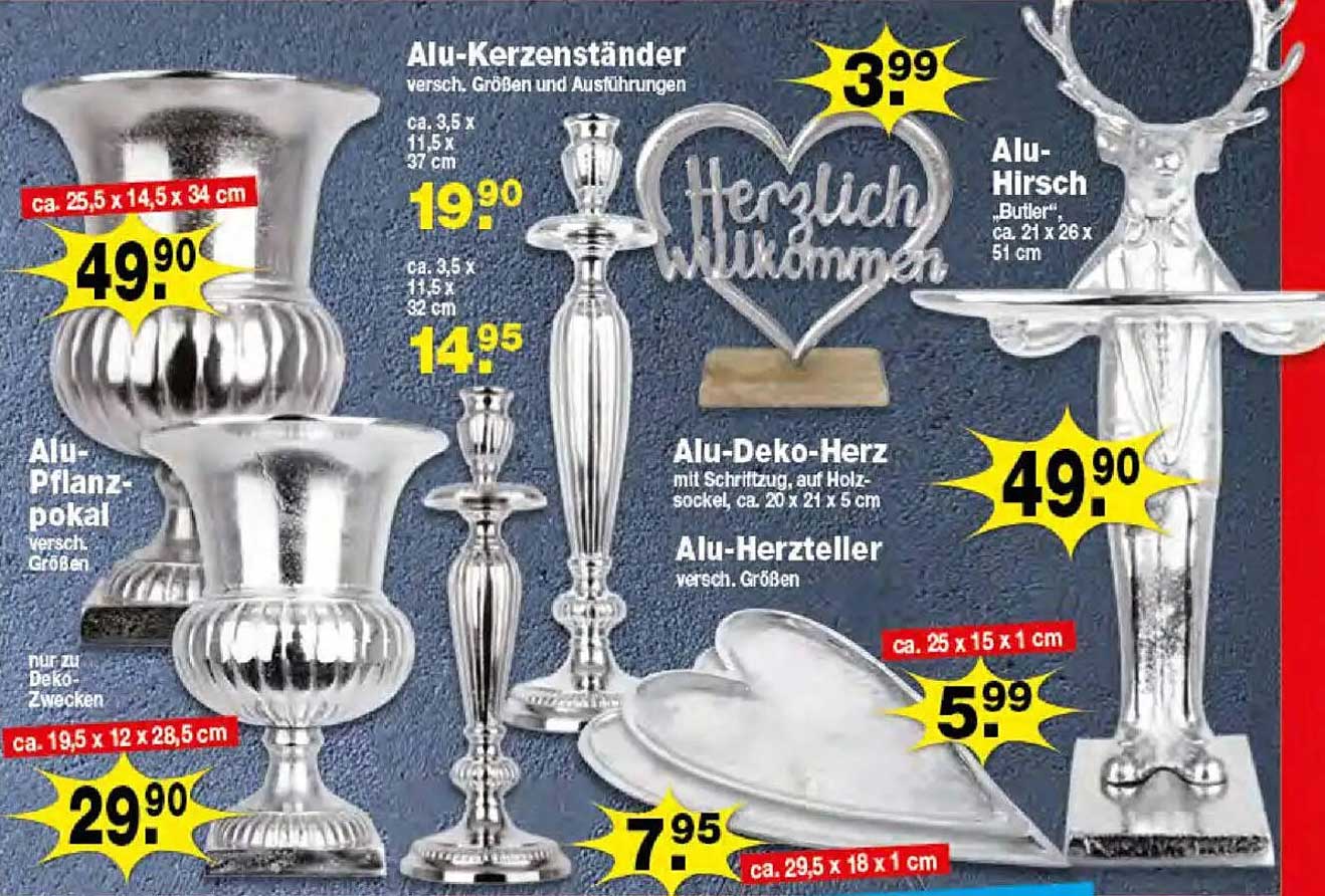 Alu-Kerzenständer – vielseitig und elegant