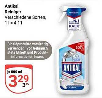 Antikal Reiniger – Verschiedene Sorten, 800 ml