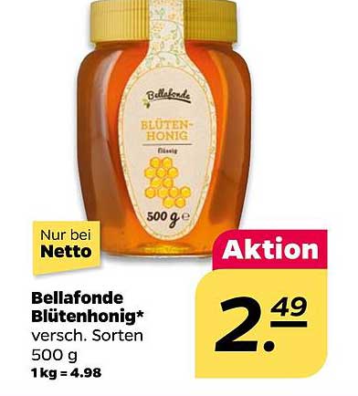 Bellafonde Blütenhonig 500 g