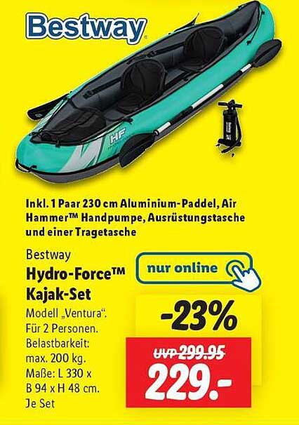 Bestway Hydro-Force™ Kajak-Set - Modell 'Ventura' für 2 Personen
