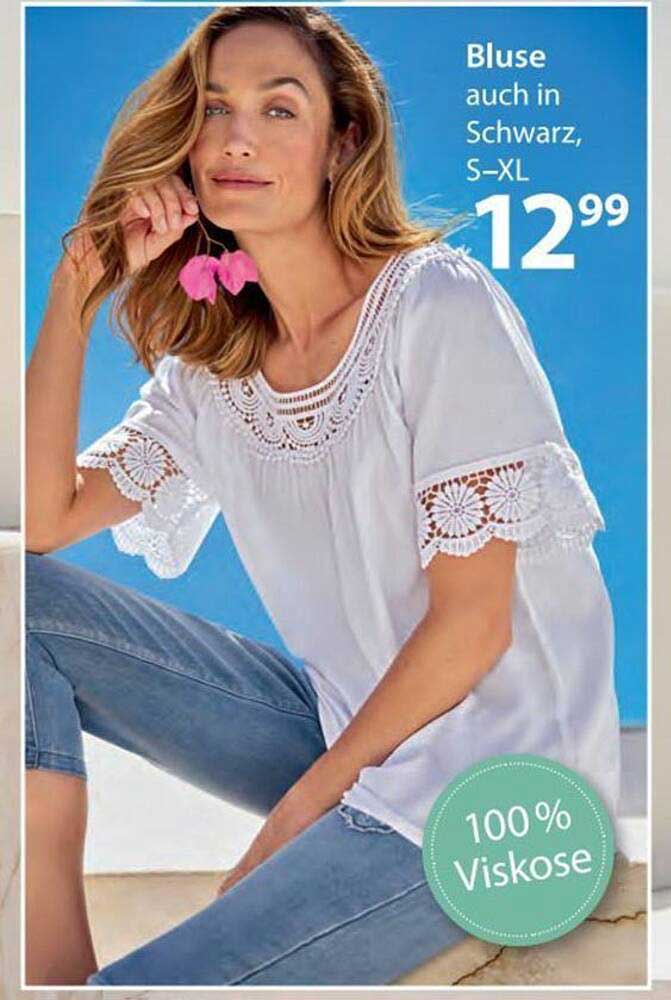 Bluse auch in Schwarz, S–XL