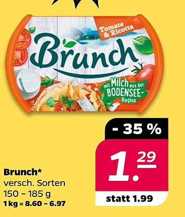 Brunch* Tomate & Ricotta 150-185 g