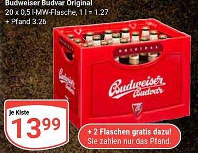 Budweiser Budvar Original - 20 x 0,5 l MW-Flasche