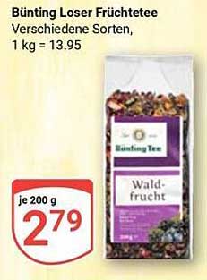 Bünting Loser Früchtetee – Waldfrucht (200 g)