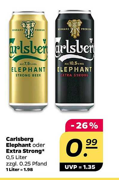 Carlsberg Elephant oder Extra Strong – Das starke Bierlebnis