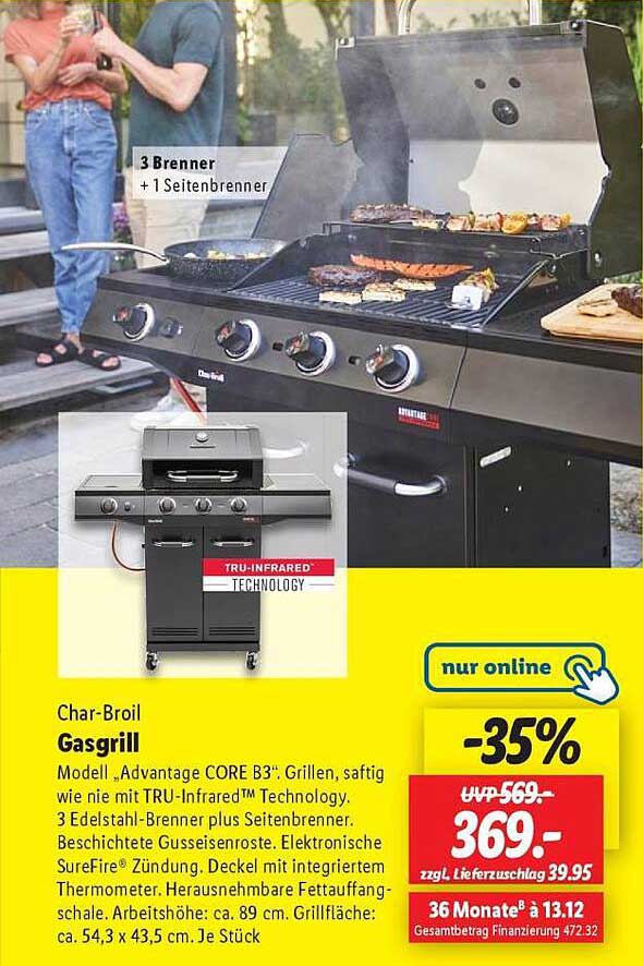 Char-Broil Gasgrill Modell „Advantage CORE B3“