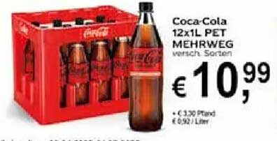 Coca-Cola 12x1L PET MEHRWEG - verschiedene Sorten