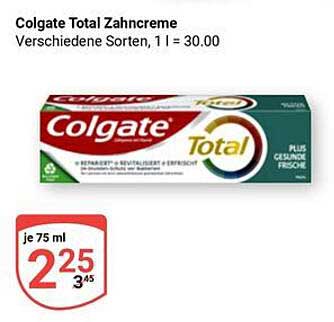 Colgate Total Zahnpasta - Verschiedene Sorten, 75 ml